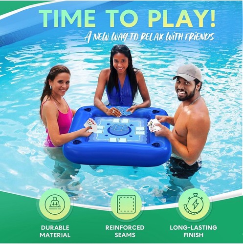 Floating table for pool with - for,