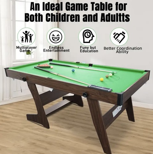 6ft folding pool - pool, snooker