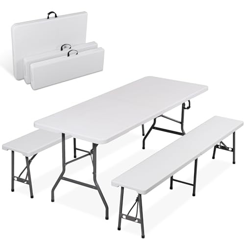 Piece set folding - 3-piece, benches
